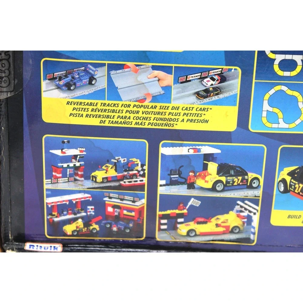 1996 MEGA BLOKS Motor Sport: Build & Race Speedway (9801) **SEALED** Damaged Box